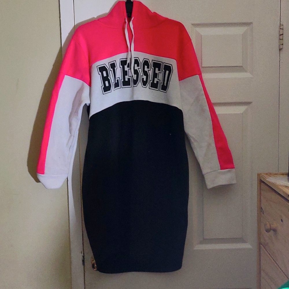 Long sleeve hoodie dress